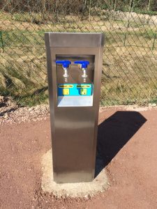 Installation M-Innov d'une borne eau sur le camping de Plainfaing