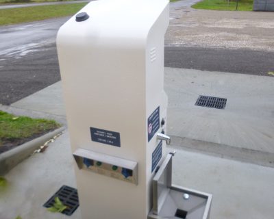 Installation M-Innov d'une startbox 3 - bornes service camping car